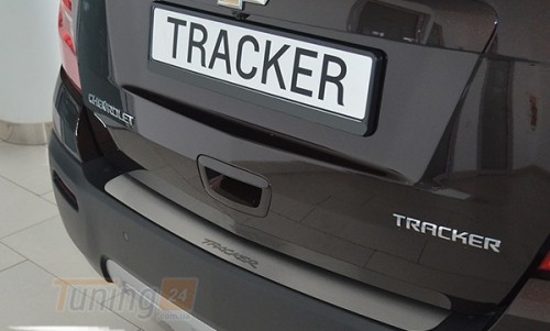 NataNiko Хром накладка на бампер НатаНика PREMIUM для Chevrolet Tracker 2013-2019 - Картинка 1