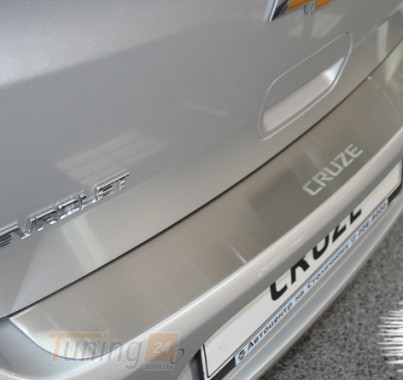NataNiko Хром накладка на бампер НатаНика PREMIUM для Chevrolet Cruze Hatchback 5D 2011-2012 - Картинка 1