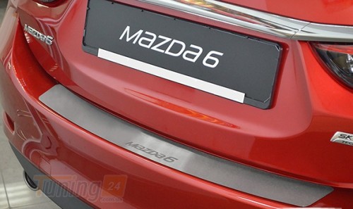 NataNiko Хром накладка на бампер НатаНика PREMIUM для Mazda 6 FL 4D 2012-2018 - Картинка 1