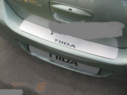 NataNiko Хром накладка на бампер НатаНика PREMIUM для Nissan Tiida 4D 2004-2011 - Картинка 1