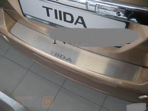 NataNiko Хром накладка на бампер НатаНика PREMIUM для Nissan Tiida 5D 2004-2011 - Картинка 1