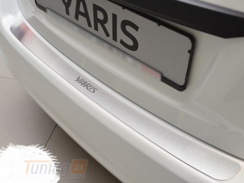 NataNiko Хром накладка на бампер НатаНика PREMIUM для Toyota Yaris III 5D 2011-2014 - Картинка 1