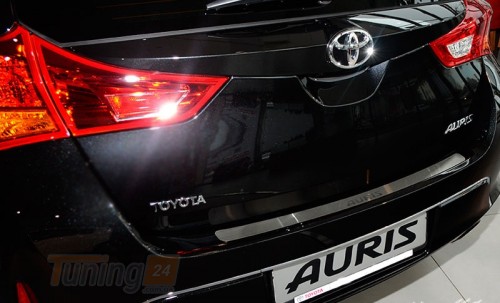 NataNiko Хром накладка на бампер НатаНика PREMIUM для Toyota Auris II 2012-2019 - Картинка 1