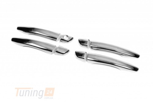 Omsa Хром накладки на ручки Omsa Line из нержавейки для Peugeot 308 2014+ Хром ручек Пежо 308 4шт - Картинка 1