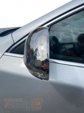 Omsa Хром накладки на зеркала Omsa Line из нержавейки для Skoda Superb 2009-2015 Хром зеркал Шкода Суперб 2шт - Картинка 4