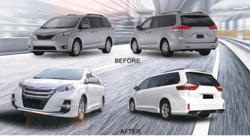 DD-T24 Комплект обвесов GBT на Toyota Sienna 2010-2020 - Картинка 2