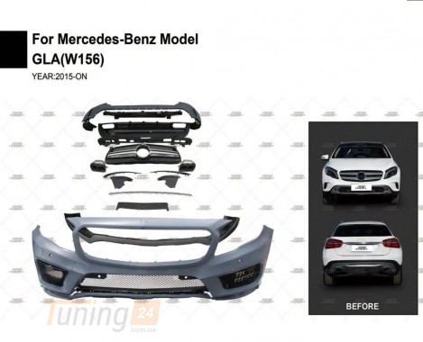 DD-T24 Обвіс Mercedes GLA X156 2013-2019 AMG - Зображення 3