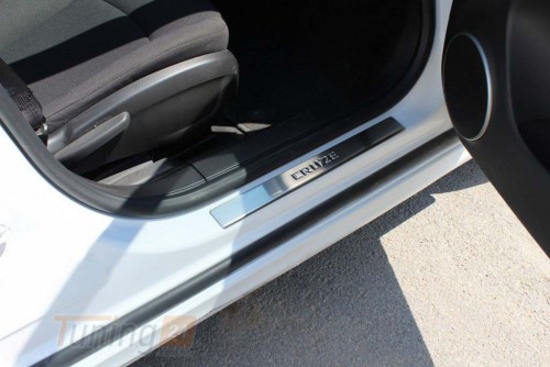 Omsa Хром накладки на пороги Omsa Line из нержавейки для Chevrolet Cruze Sd 2012-2015 Хром порог на Шевроле Круз 4шт - Картинка 2