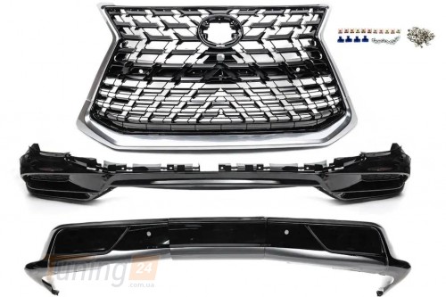 DD-T24 Комплект обвесов (TRD-Sport 2021-2022) на Lexus LX 450D 2015+ (черный цвет) - Картинка 2