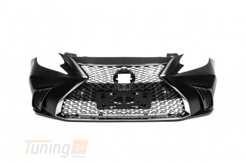 DD-T24 Передний бампер F-Sport V3 (рестайлинг) на Lexus ES 2012-2019 - Картинка 1