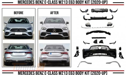 DD-T24 2020 AMG E63 Body Kit на Mercedes E-class W213 2016  - Зображення 1