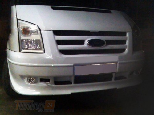 DD-T24 Накладка на передний бампер (с решеткой) на Ford Transit 2000-2006 - Картинка 1