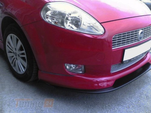 DD-T24 Передний бампер (накладка, под покраску) на Fiat Punto EVO 2011+ - Картинка 2