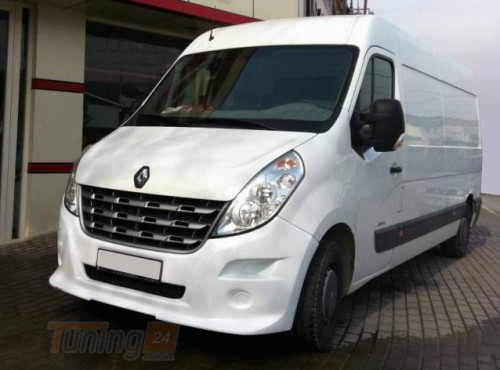 DD-T24 Передній бампер Gecme (накладка під фарбування) на Renault Master 2010  - Зображення 1