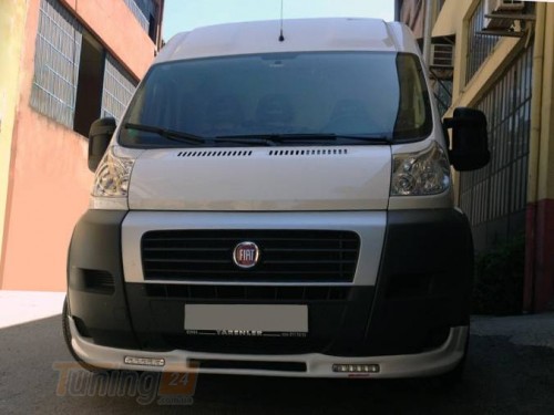 DD-T24 Передняя накладка (узкая с LED, под покраску) на Peugeot Boxer 2 2006-2014 - Картинка 1