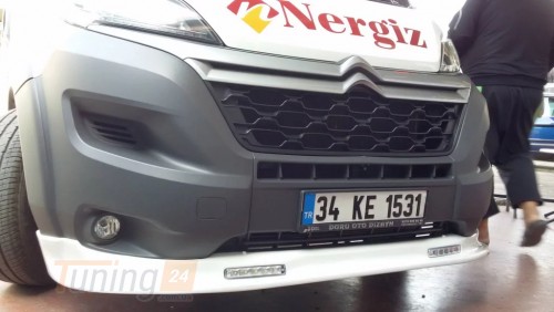 DD-T24 Передняя накладка (узкая с LED, под покраску) на Citroen Jumper 2014+ - Картинка 3