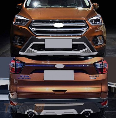 DD-T24 Передняя и задняя накладки на Ford Kuga 2016-2019 - Картинка 4