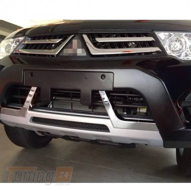 DD-T24 Передняя и задняя накладки на Mitsubishi Pajero Sport 2013-2015 - Картинка 2