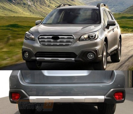 DD-T24 Передня та задня накладки V1 (2 шт, EU) на Subaru Outback 2014-2019 - Зображення 1