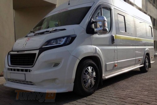 DD-T24 Передняя накладка (узкая, под покраску) на Fiat Ducato 2014+ - Картинка 1