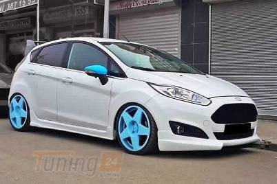 DD-T24 Накладка на передний бампер (под покраску) на Ford Fiesta 2013-2018 - Картинка 1