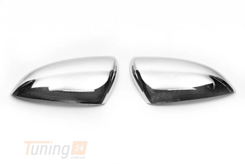 Carmos Хром накладки на зеркала Carmos из нержавейки для Nissan Qashqai 2010-2014 Хром зеркал Ниссан Кашкай 2шт - Картинка 1