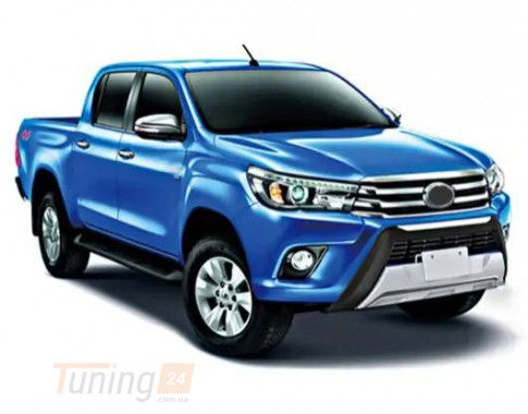 DD-T24 Передняя накладка V1 (ABS) на Toyota Hilux 2015-2019 - Картинка 2