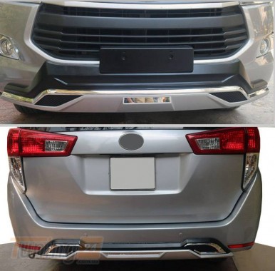 DD-T24 Передняя и задняя накладки на Toyota Innova 2015+ - Картинка 2