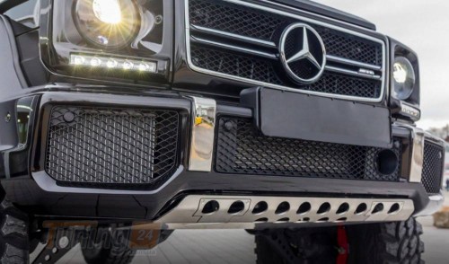 DD-T24 Защита переднего бампера на Mercedes G сlass W463 1990-2018 - Картинка 1