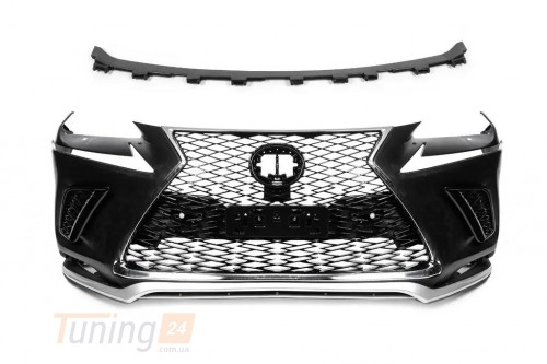 DD-T24 Бампер с решеткой в рестайлинг дизайне Lexus на Lexus NX 2014-2021 - Картинка 3