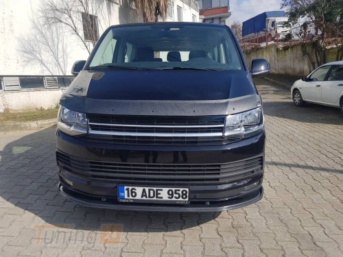 DD-T24 Передняя лип юбка под карбон (ABS) на Volkswagen T6 2019+ - Картинка 5