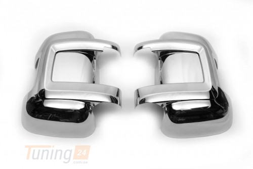 Carmos Хром накладки на зеркала Carmos из ABS-пластика для Citroen Jumper 2014+ Хром зеркал Ситроен Джампер 2шт - Картинка 1