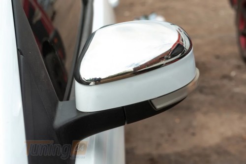 Omsa Хром накладки на зеркала Omsa Line из нержавейки для Ford Focus III Hatchback 2011-2014 Хром зеркал Форд Фокус 2шт  - Картинка 3