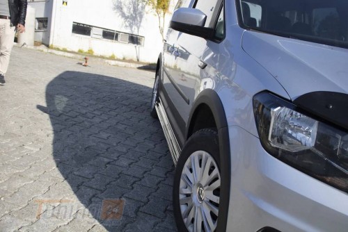 DD-T24 Накладки на боковые пороги EuroCap (черные) на Volkswagen Caddy 4 2015-2020 - Картинка 4