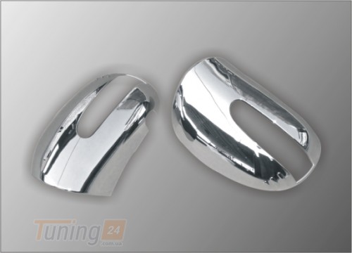 Carmos Хром накладки на зеркала Carmos из нержавейки для Mercedes ML W164 2005-2011 Хром зеркал Мерседес ML W164 2шт - Картинка 1