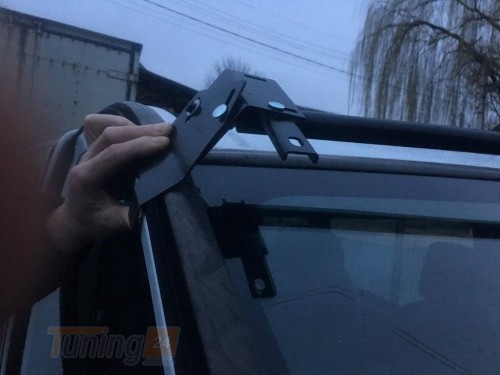 DD-T24 Козырек на лобовое стекло (черный глянец, 5мм) на Opel Vivaro 2001-2014 - Картинка 4