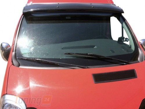 DD-T24 Козырек на лобовое стекло (черный глянец, 5мм) на Nissan Primastar 2001-2014 - Картинка 1