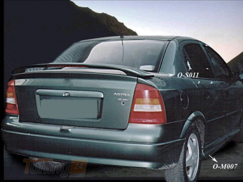 DD-T24 Спойлер (под покраску) на Opel Astra G classic Sedan 1998-2012 - Картинка 1