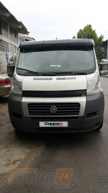 DD-T24 Козирок на лобове скло (чорний глянець, 5мм) на Fiat Ducato 2006-2014 - Зображення 1