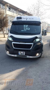 DD-T24 Козырек на лобовое стекло (черный глянец, 5мм) на Fiat Ducato 2006-2014 - Картинка 2