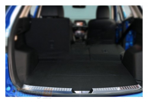 Omsa Хром накладка на задний порог Omsa Line из нержавейки для Mazda CX-5 2012-2017 Хром порог на Мазда CX-5  - Картинка 1