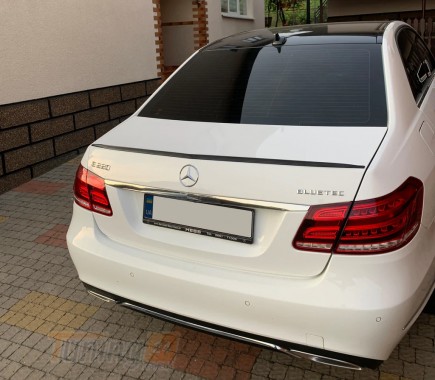 DD-T24 Спойлер LIP (Sunplex, чорний) на Mercedes E-сlass W212 2009-2016 - Зображення 1