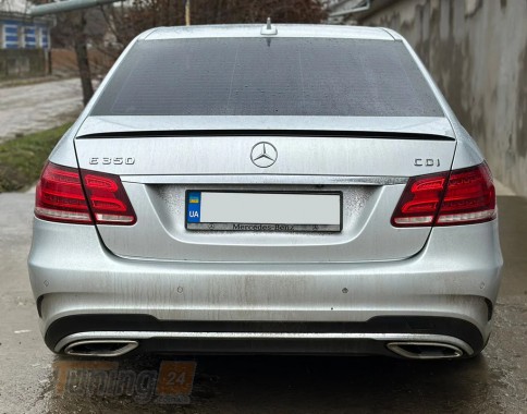 DD-T24 Спойлер LIP (Sunplex, чорний) на Mercedes E-сlass W212 2009-2016 - Зображення 3