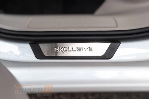 Omsa Хром накладки на пороги Omsa Line Flexill Exclusive из нержавейки Volkswagen Golf 7 2012-2020 Хром порог Фольксваген Гольф 7 4шт - Картинка 3