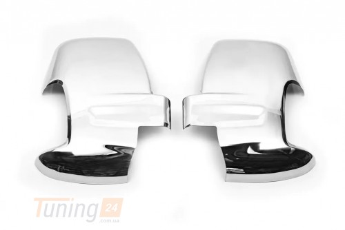 Carmos Хром накладки на зеркала Carmos из ABS-пластика для Ford Transit 2014+ Хром зеркал Форд Транзит 2шт - Картинка 1