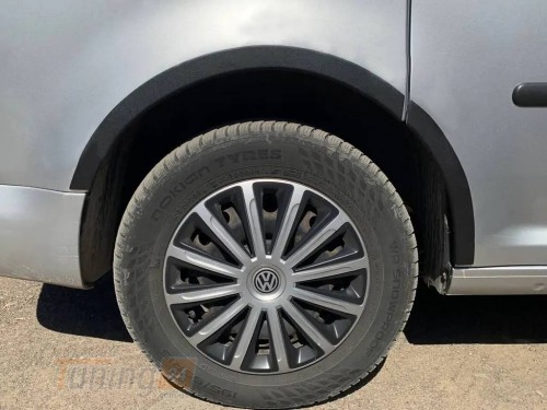 DD-T24 Накладки на арки (черный мат, пластик) на Volkswagen Caddy 3 2010-2015 Длинная база - Картинка 4