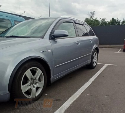 DD-T24 Накладки на арки (4 шт, черные, ABS-пластик) на Audi A4 B6 2000-2004 - Картинка 3