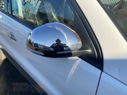 Carmos Хром накладки на зеркала Carmos из нержавейки для Volkswagen Tiguan 2007-2016 Хром зеркал Фольксваген Тигуан 2шт - Картинка 2
