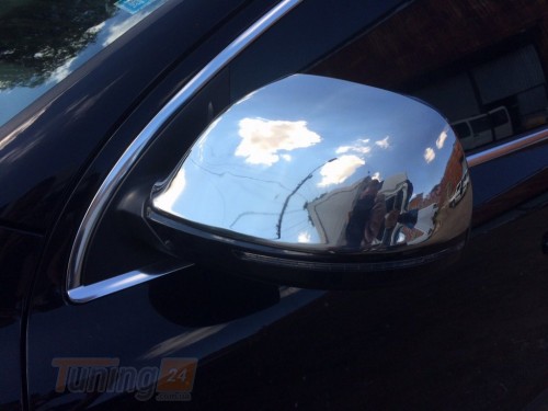Omsa Хром накладки на зеркала Omsa Line из нержавейки для Audi Q7 2005-2015 Хром зеркал Ауди Q7 2шт  - Картинка 1
