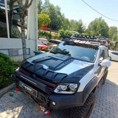 DD-T24 Накладка на капот (ABS) на Volkswagen Amarok 2010-2016 - Картинка 3